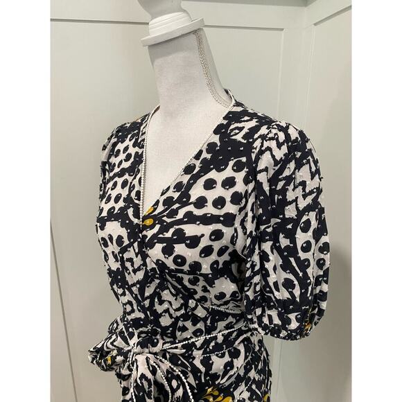 FARM Rio Floral Wrap Blouse in Black Motif - Picture 5 of 15